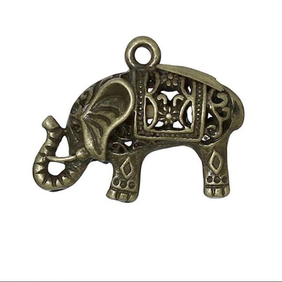 Unknown Jewelry - ❤️ 5 for $15 Elephant Pendant/Charm - Bronze Color